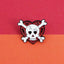 "Rock Heart" glitter heart pin
