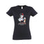 T-shirt Femme col rond "Fight Strong" noir
