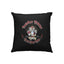 Housse de coussin "ça roule ma poule" noir