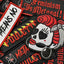 "Skull Poulette Red" patch