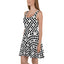 Printed knit dress, Damier Poulettes Sisters skater skirt, "Hell Fast"