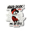 Sticker "Hard Rock Girls, Pin up Style" transparent background