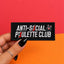 Patch brodé “Antisocial Poulette Club”
