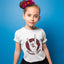 T-shirt enfant "Hell Yeah Leopard" blanc