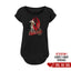 T-shirt Femme col rond "Poulette Sauvage" noir