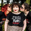 T-shirt Femme Loose Noir "Boobs en Avant"