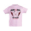 T-shirt enfant "Rock'n'Roll Mini Poulette" rose