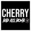 LARGE "Cherry Bad Ass Bomb" Black Zippered Pouch