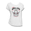 T-shirt loose blanc femme – Women Crew Pinup Metal Sisters