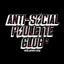 T-shirt femme, col rond "Anti Social Poulette club" Noir