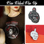 BOX Tee-shirt col rond "Rebel Pin Up" noir