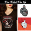 BOX Tee-shirt col V "Rebel Pin Up" noir