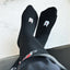 Chaussettes hautes noires "HEART TATTOO"
