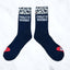 Chaussettes de sport noires motif léopard "POULETTE SAUVAGE"
