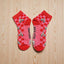 Chaussettes Damier Rose & Rouge “POULETTE RAGEUSE”