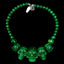 Collier crâne KREEPSVILLE666 - Vert à paillettes