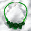 Collier crâne KREEPSVILLE666 - Vert à paillettes