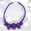 Collier crâne KREEPSVILLE666 - Violet à paillettes