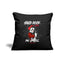 Housse de coussin "Hard rock girls, Pin up style" noir