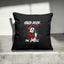 Housse de coussin "Hard rock girls, Pin up style" noir