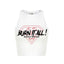 Crop Top Moulant Sport Femme “BURN IT ALL – Workout With Rage”