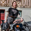 Crop top femme "Anti-Social Poulette Club" Noir