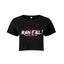 Crop Top Sport Femme Loose “BURN IT ALL - Workout With Rage”
