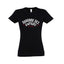 T-shirt femme, col rond "Daronne des enfers" Noir