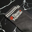 Chaussettes mi-hautes sport noires “#FermeTaGueule”