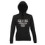 Sweat à capuche Femme "Anti social Poulette Club" Noir