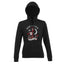Sweat à capuche Femme "Hard Rock Pin Up Skull" Noir