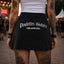 Jupe Short femme courte "Hell's Sisters" noir