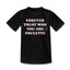 T-shirt Enfant col rond "Forever trust who you are" Noir