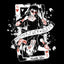 T-shirt Femme Loose Noir "Mother F*ck-Queen" x Cerise La Castagne