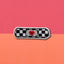 Patch pansement Damier coeur