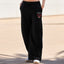 Pantalon jogging femme jambe large noir "Hell’s Sisters"