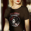 T-shirt Femme col rond "Rebel Pin Up" noir