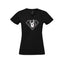 T-shirt Femme col rond "Super Poulette Léopard" noir