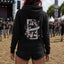 Women's "Hell Yeah Poulette" Black Zip-Up Hoodie