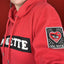 Sweat à capuche Femme Premium Patché Rouge