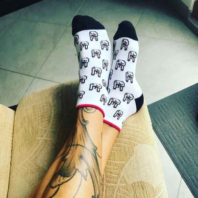 Chaussettes Chaussettes rock'n'roll femme "Hell Yeah"