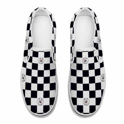 Shoes Baskets slipers pour femme damier "Hell fast"