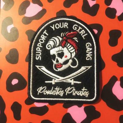 Patchs & Stickers Patch brodé "Support Your Pirate girl gang"