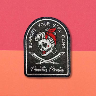 Patchs Brodes Patch brodé "Support Your Pirate girl gang"