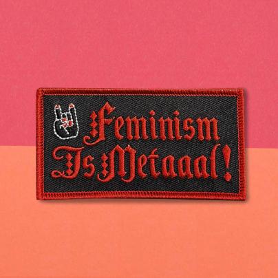 Patchs Brodes Patch "Feminism is Metaaal !"