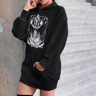 Sweatshirts Sweat à capuche robe Femme "All woment are withches" Noir