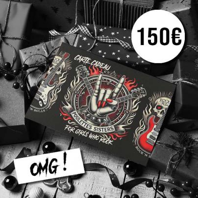 Cartes Cadeaux Carte cadeau "OMG" Poulettes Sisters d'une valeurs de 150€