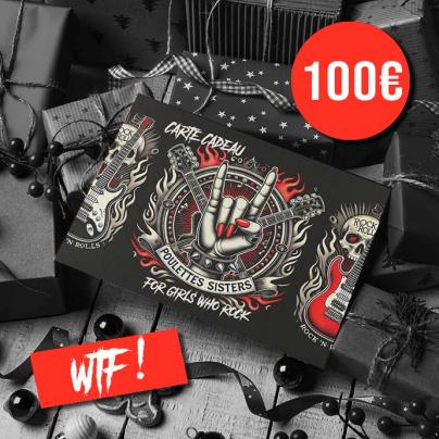 Cartes Cadeaux Carte cadeau "WHAT THE FUCK!" Poulettes Sisters d'une valeurs de 100€