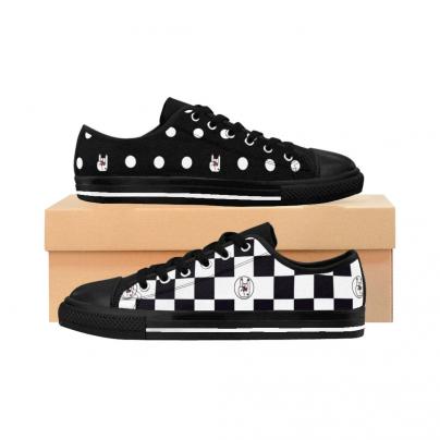 Escarpins & Baskets Hell Fast Dots - Sneakers basse "Punky Brewster Style" Damier/Dots Noires
